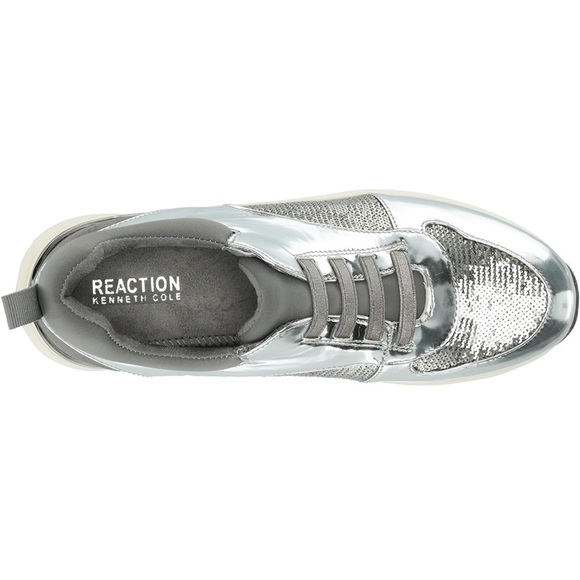 Kenneth Cole Reaction Women's Women's Christal Sneaker, Grey Size 7 New in Box - Picture 2 of 6